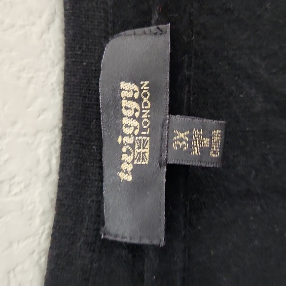 Twiggy London Womens Sweater Size 3X Sleeveless Black Angora Rabbit Fur Blend - Picture 3 of 11